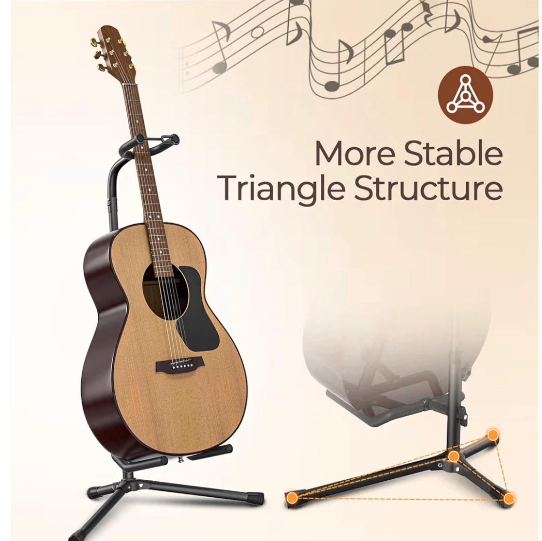Guitar stand - Black - photo 2