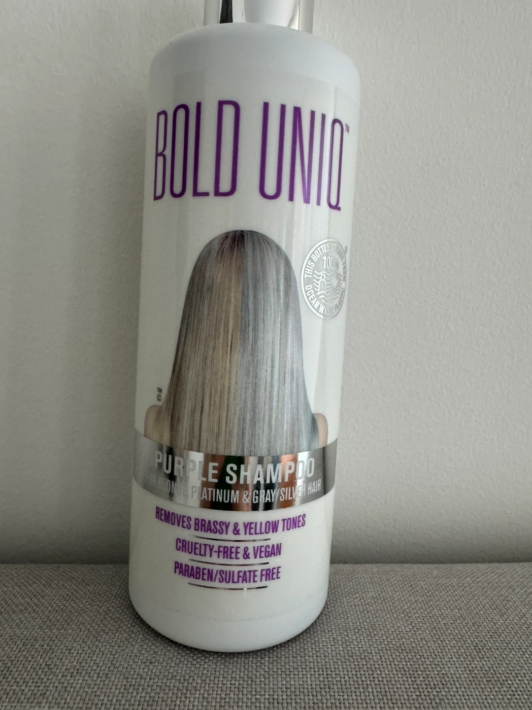 Bold Uniq Purple Shampoo for Blonde, Platinum & Gray/Silver Hair