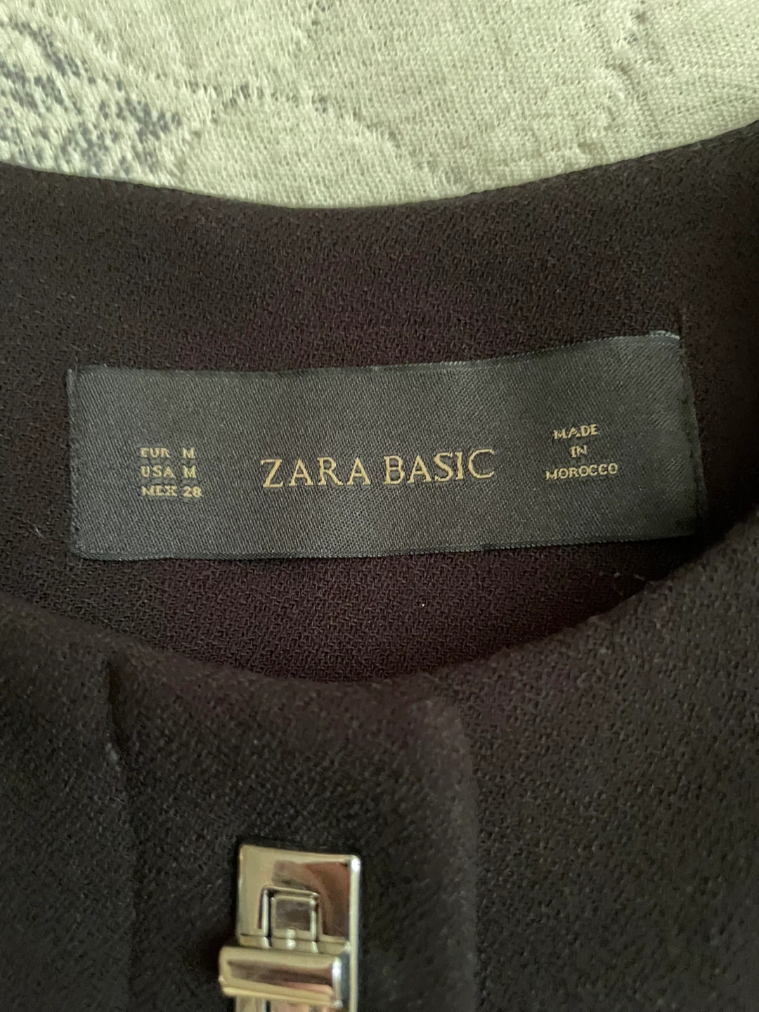 Zara Basic Black Jacket - Size Medium - photo 2