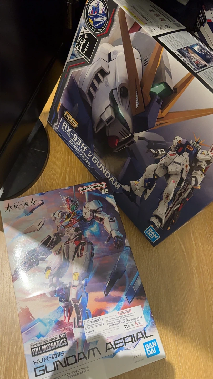 Bandai Gundam Model Kits - RX-93ff and Gundam Aerial