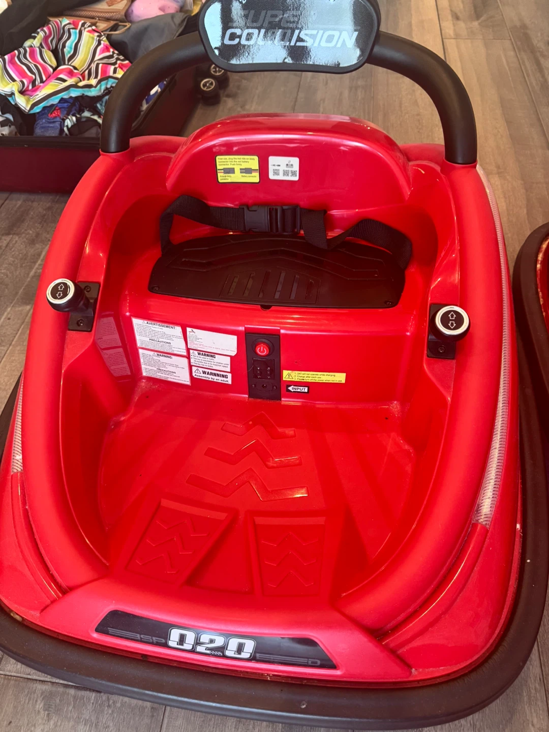 Bumper car , 360 degree spin , electric , battery replaced