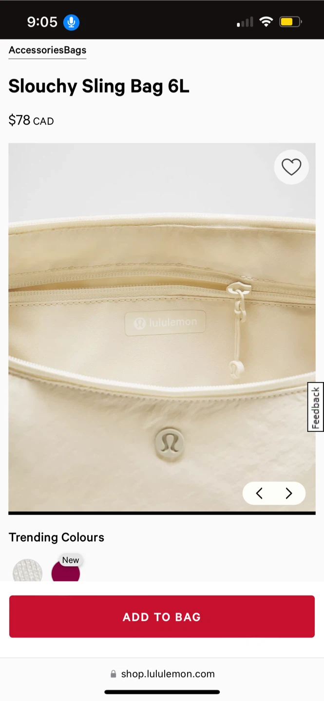 NEW Lululemon Slouchy Sling Bag 6L - photo 5