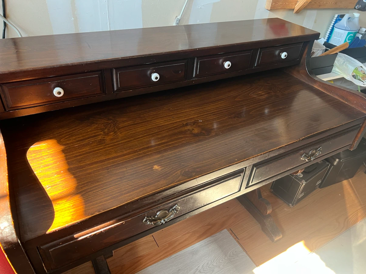 Vintage Writing Desk with Drawers