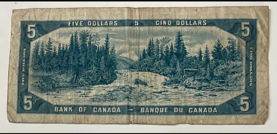 Vintage 1954 Canada Paper Collectible - Otter Falls Artwork - photo 3