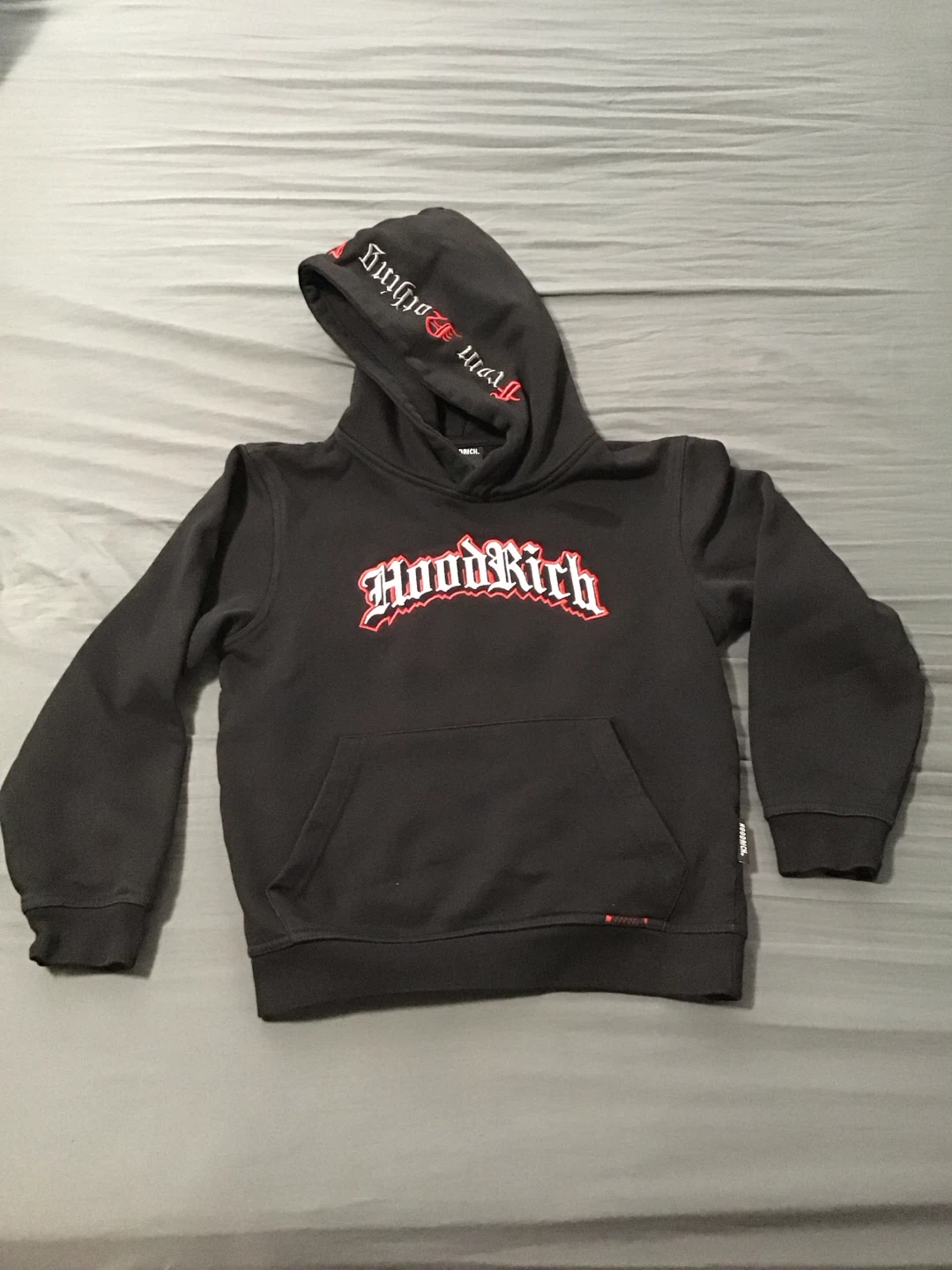 Hoodrich Hoodie - Black - Size M (10-12Y)
