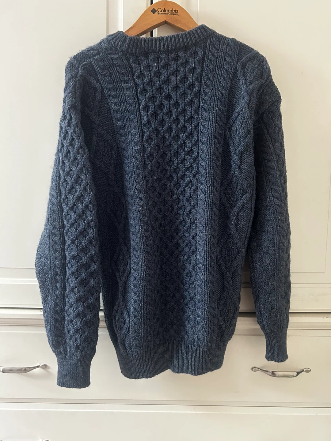 Aran Mór Wool Sweater Ireland Womens Navy Blue - photo 3