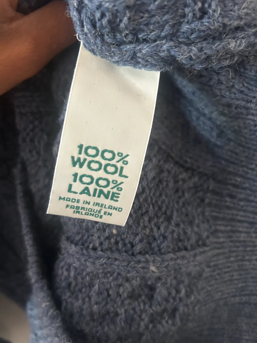 Aran Mór Wool Sweater Ireland Womens Navy Blue - photo 4