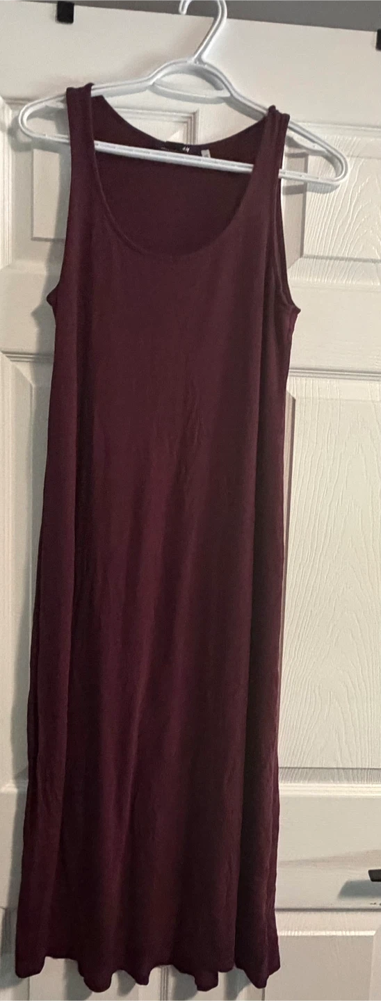 H&M Large Burgundy Sleeveless Dress - photo 2