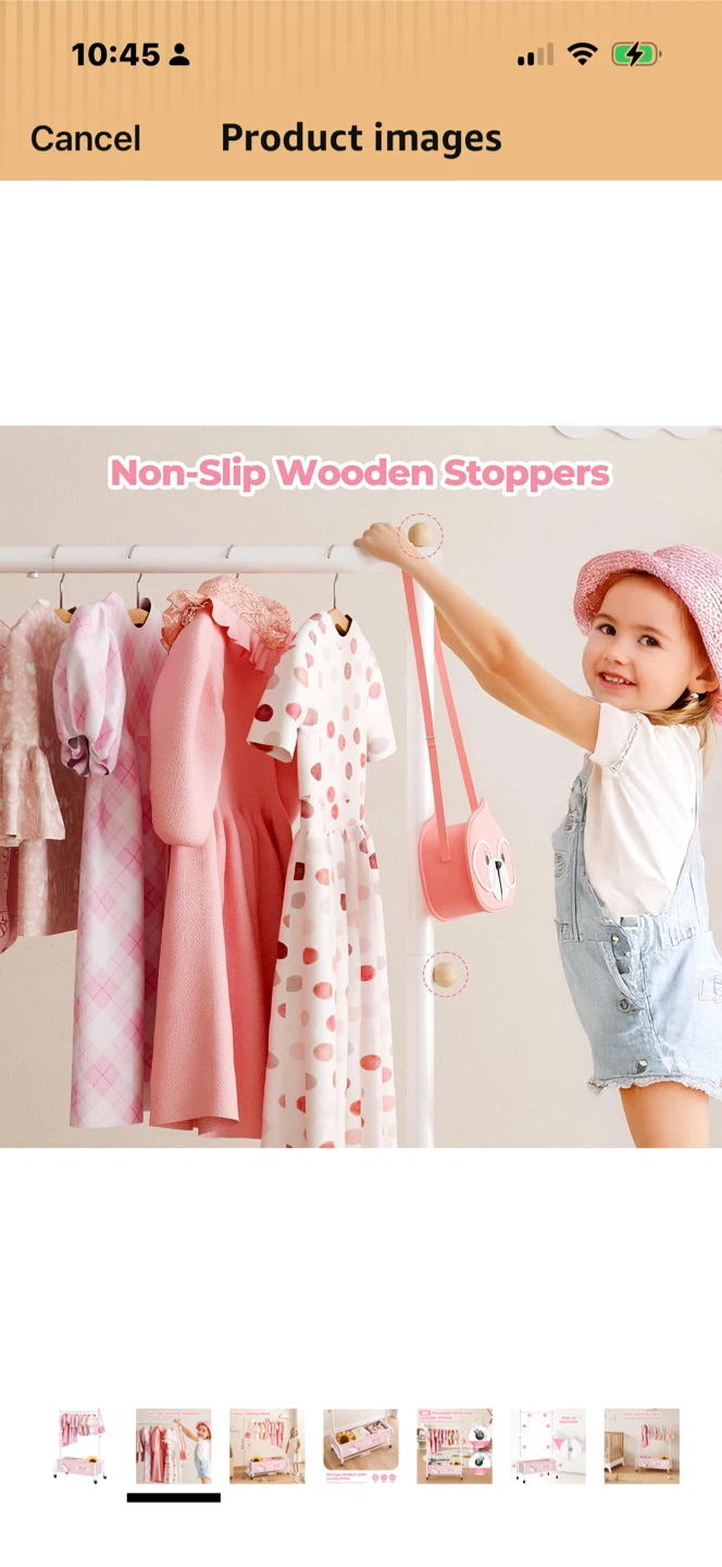 Kids Clothing Rack + Hangers - photo 4