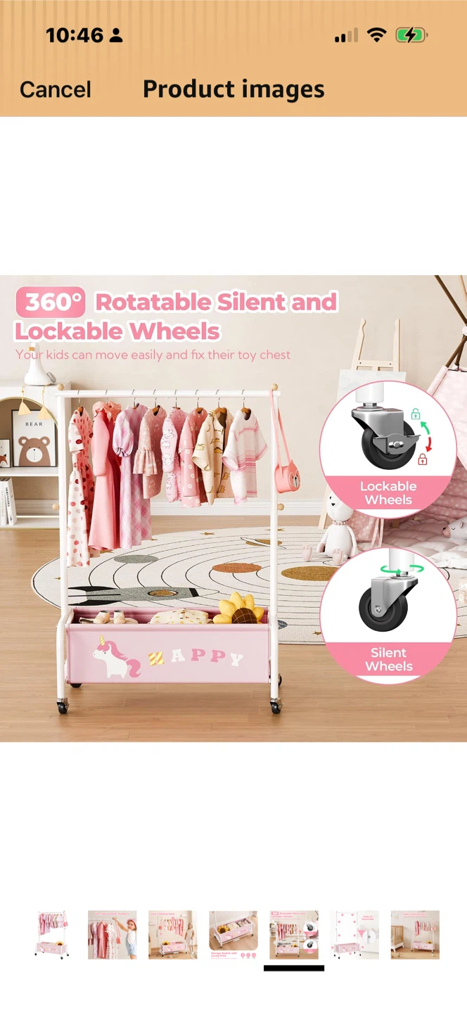 Kids Clothing Rack + Hangers - photo 5