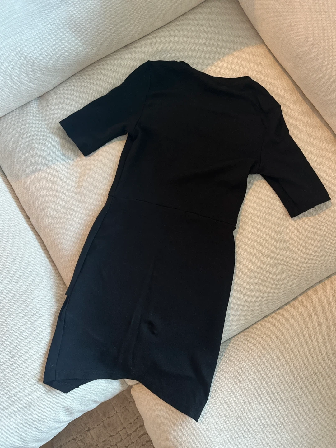 Black Topshop Petite Wrap Dress - photo 3