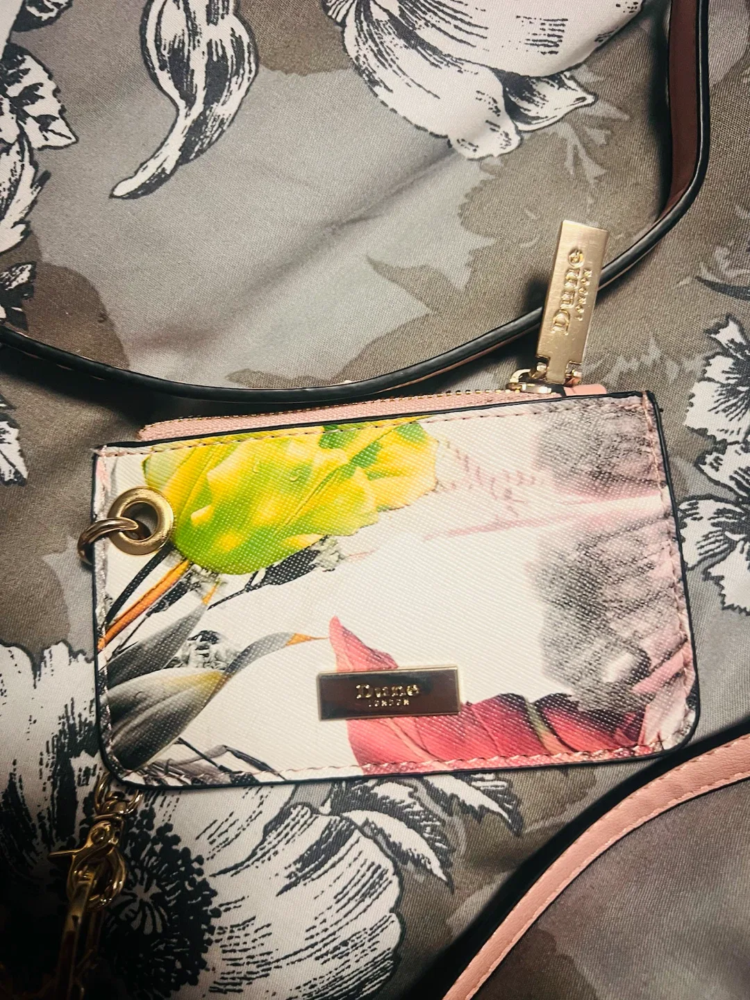 Dune London Floral Crossbody Bag with Cardholder