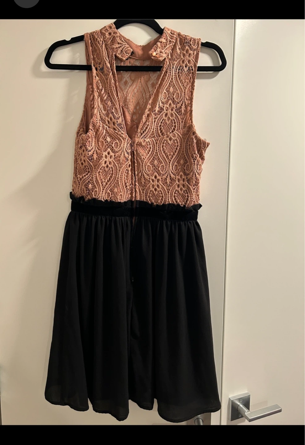 Mauves Lace Detail Dress