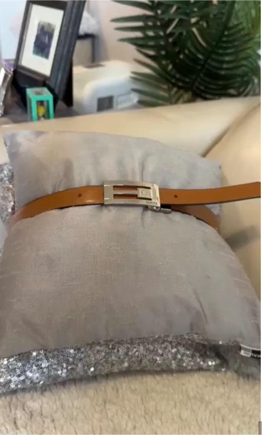 Vintage gucci double sided belt - photo 2