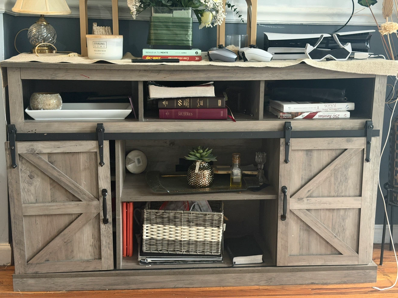 Rustic Barn Door TV Stand / Media Console