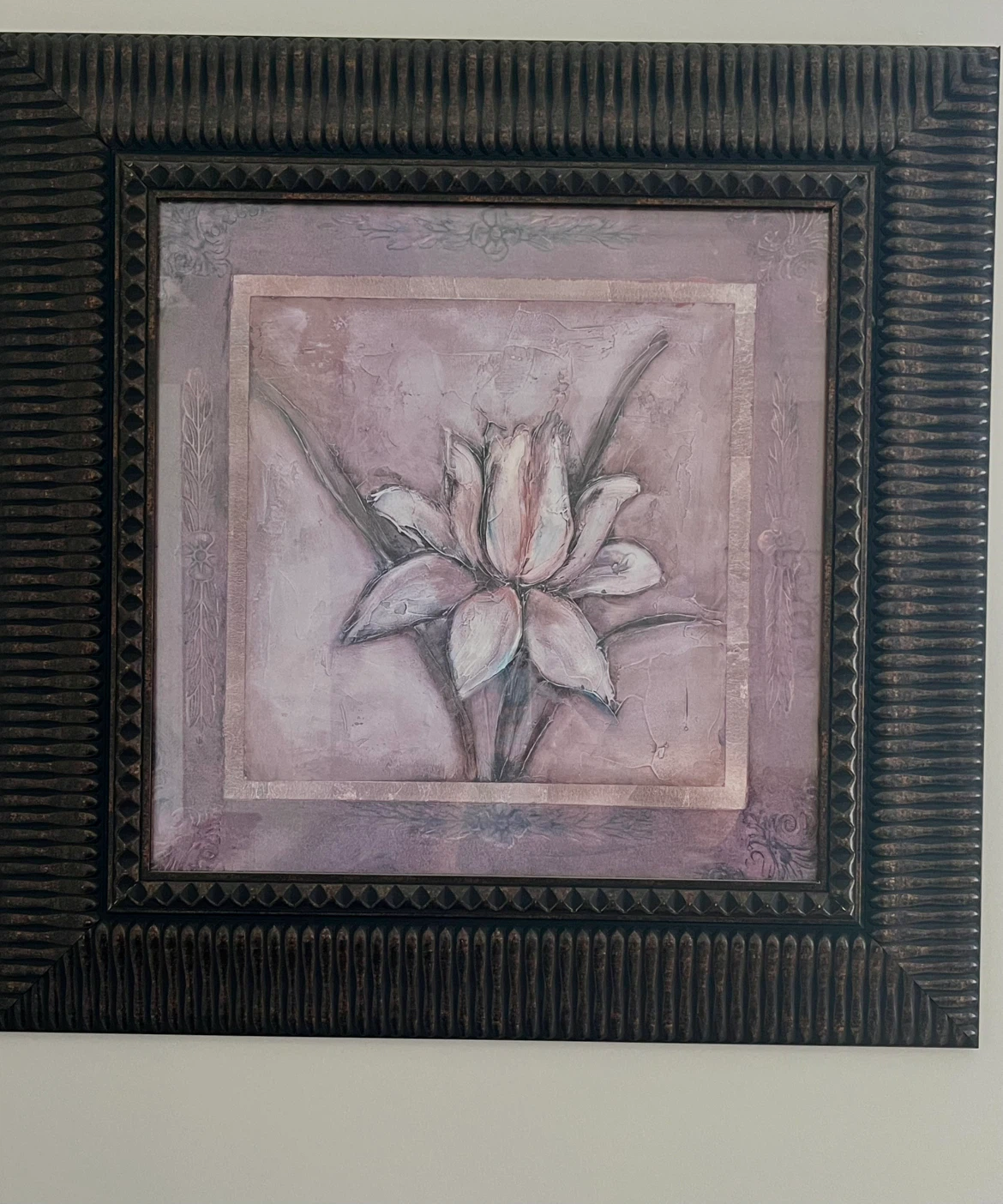 Framed Wall Art Print - Floral Design