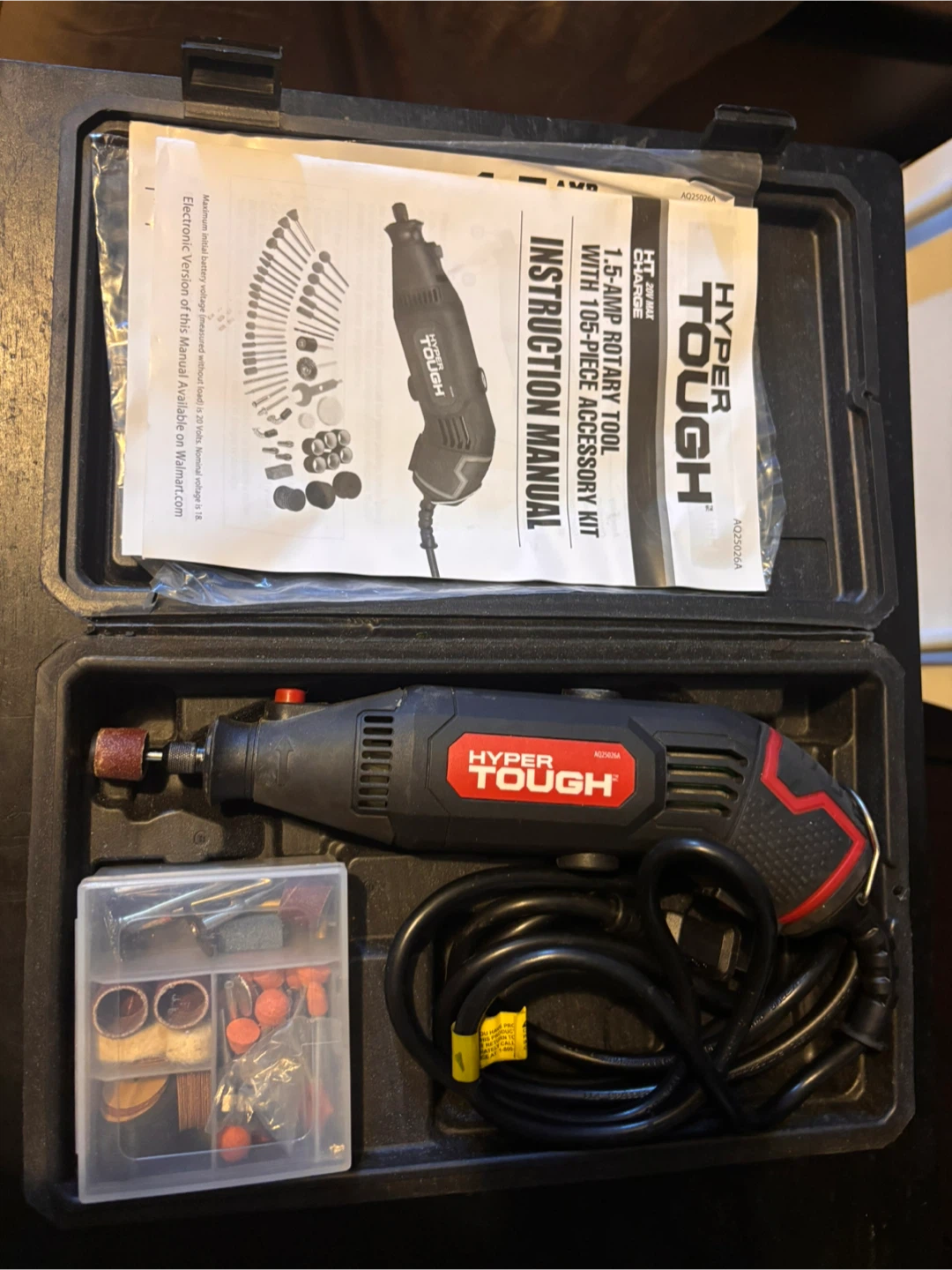 Hyper Tough 1.5 Amp Rotary Tool with 106-Piece Accessory Kit - photo 2