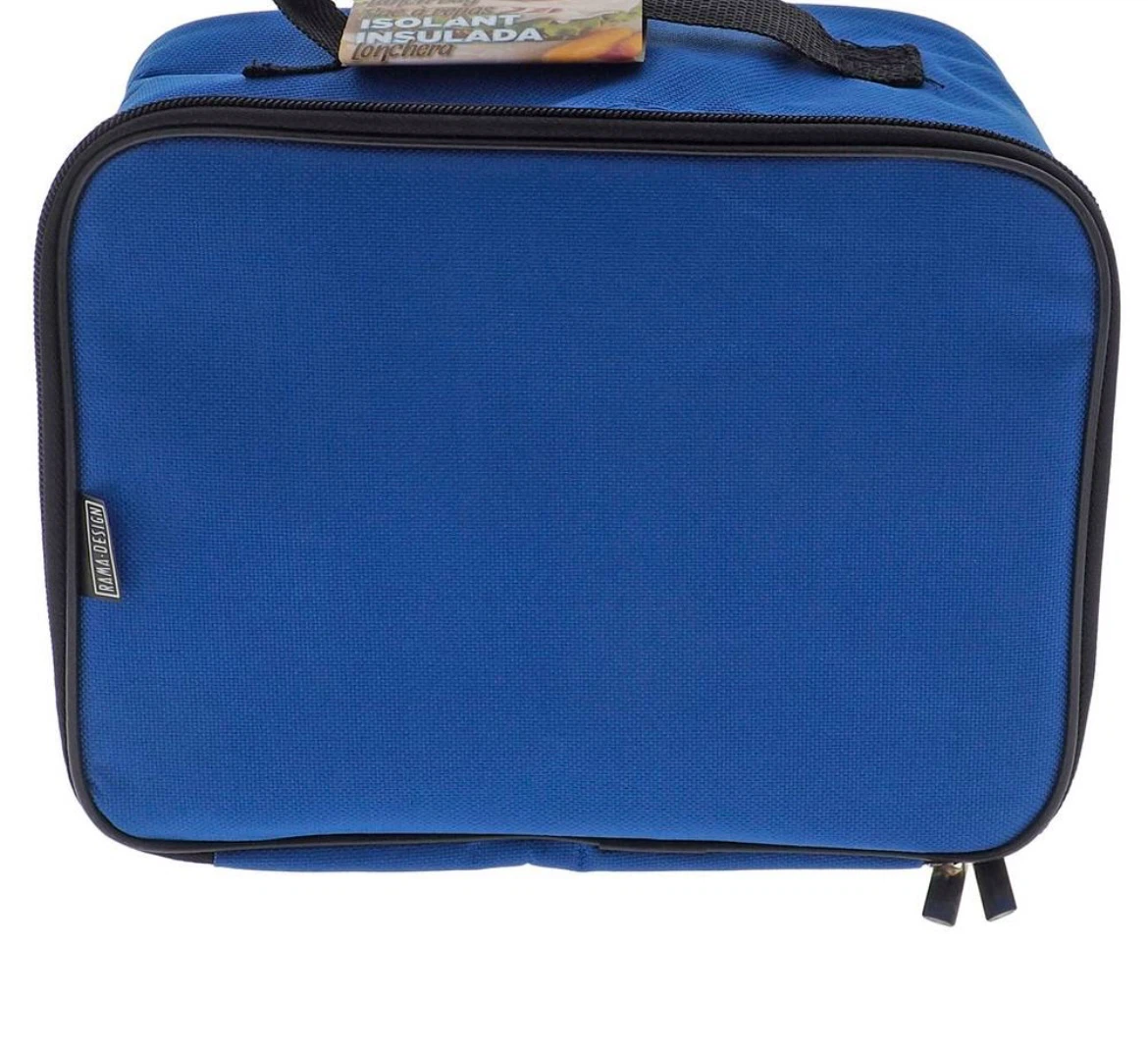 Blue Insulated Lunch Bag