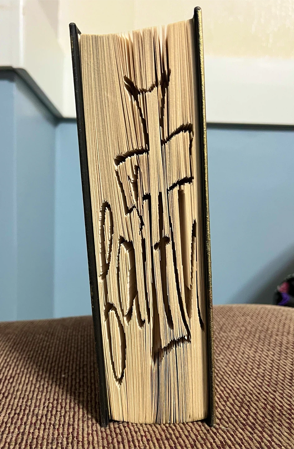 Folded Book Art - VW Bus, Butterfly, Faith, Believe - photo 5