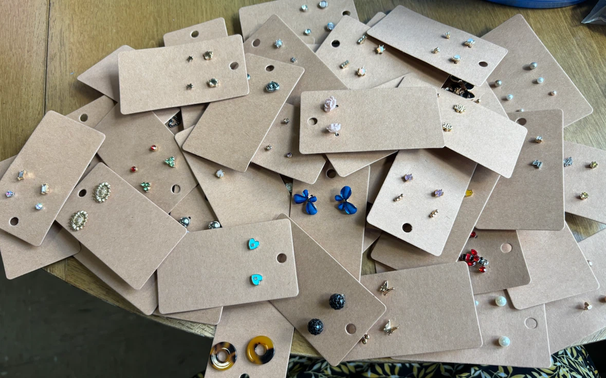 New-OVER 45 STUD EARRINGS LOT