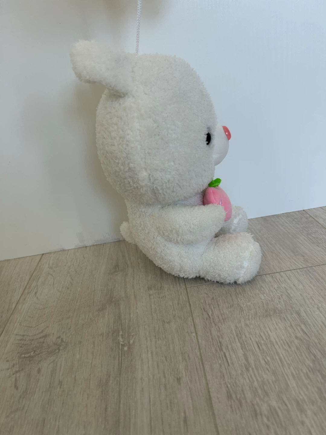 White plush bunny with strawberry - photo 4