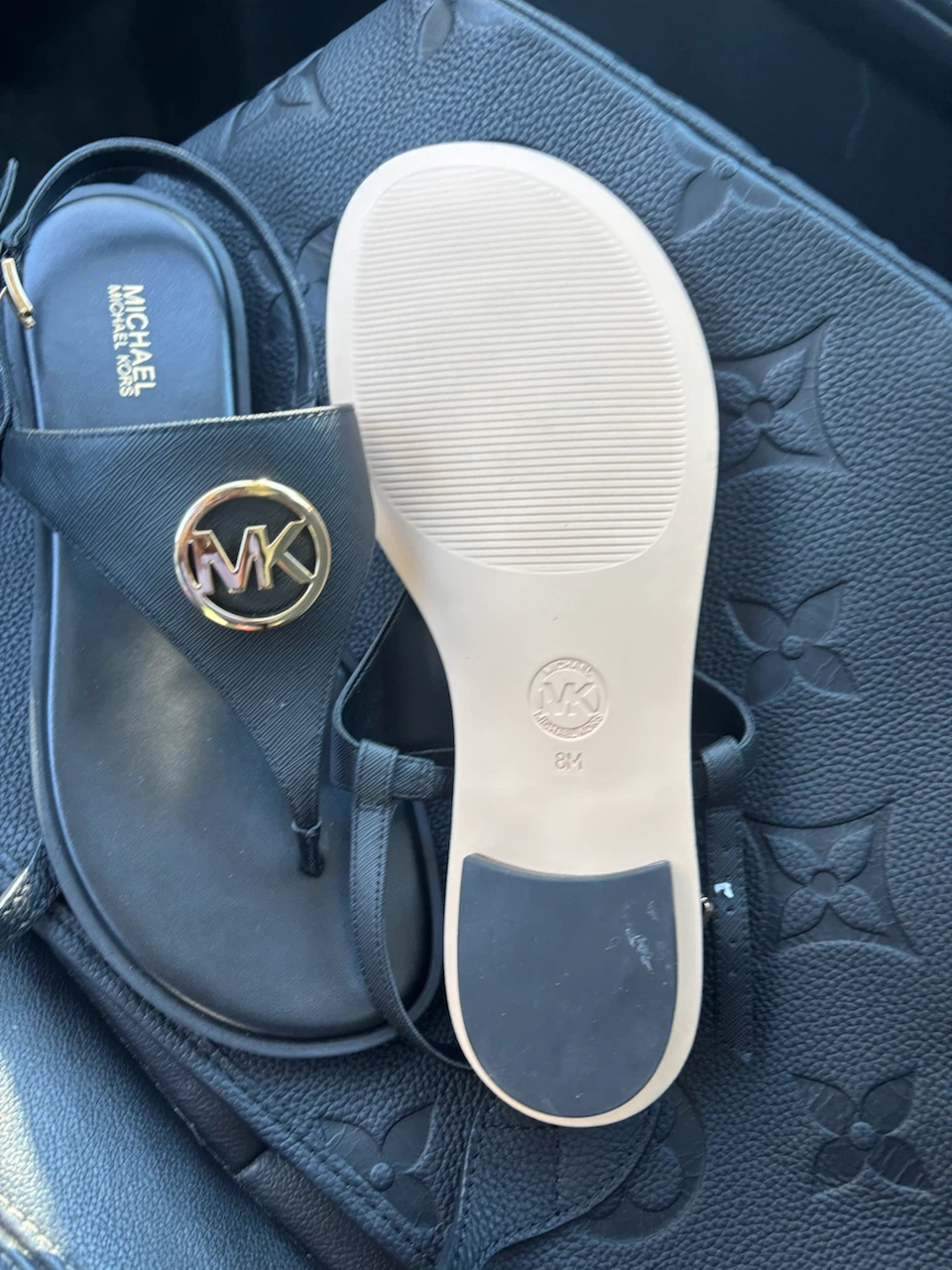 Michael Kors Black MK Sandals - photo 2