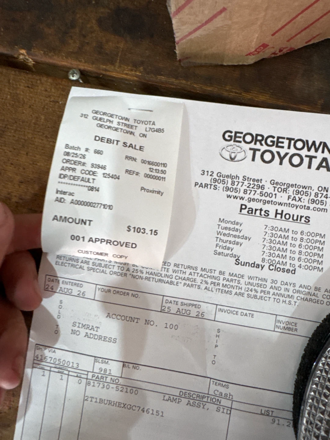 Toyota passenger Mirror light - photo 3