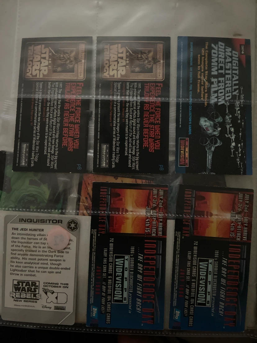 Star Wars Trilogy & Independence Day Trading Cards - photo 2