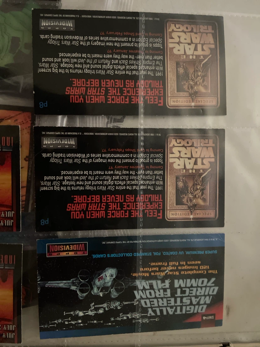 Star Wars Trilogy & Independence Day Trading Cards - photo 5