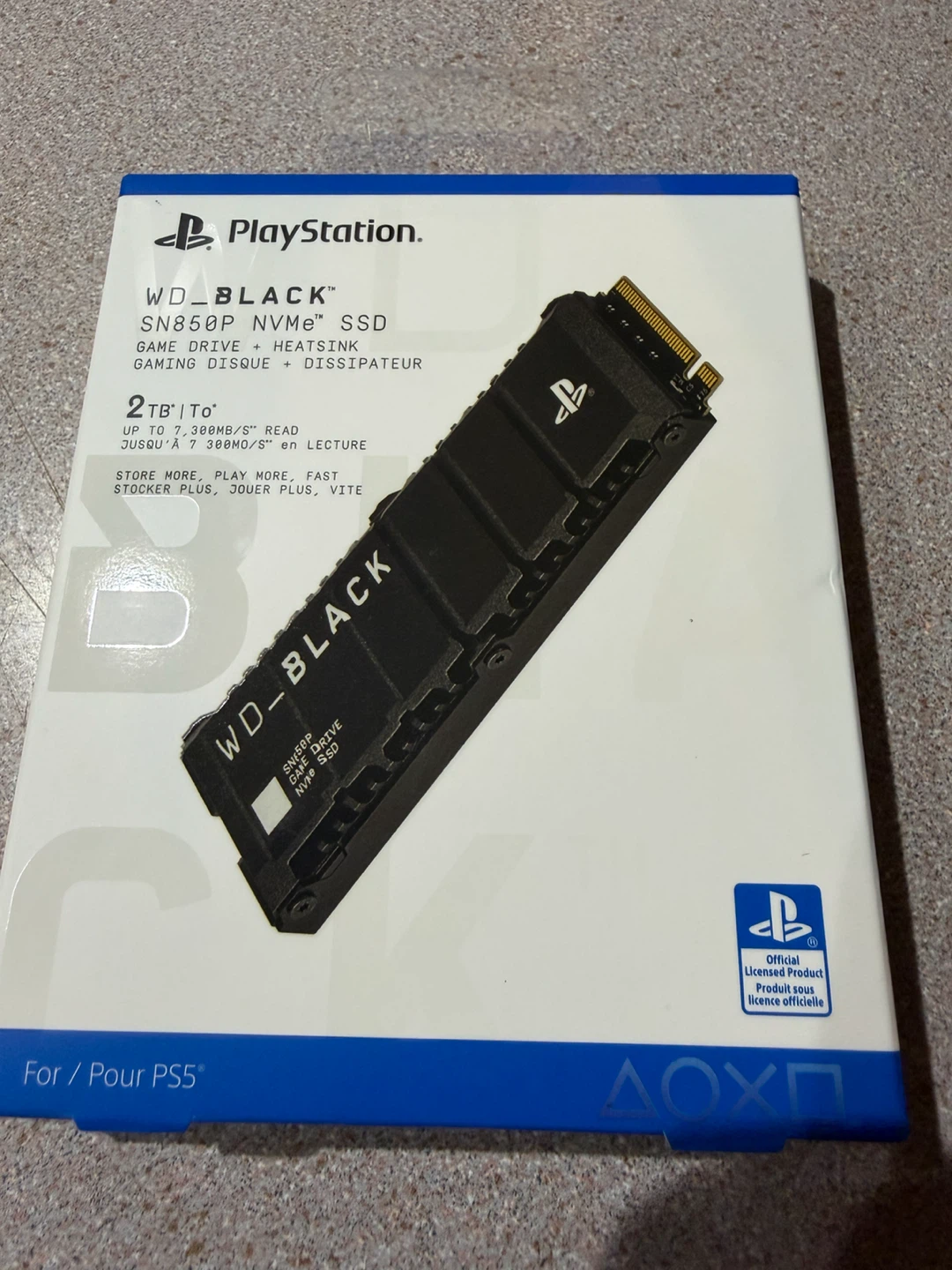 New WD_BLACK SN850P NVMe SSD 2TB Heatsink