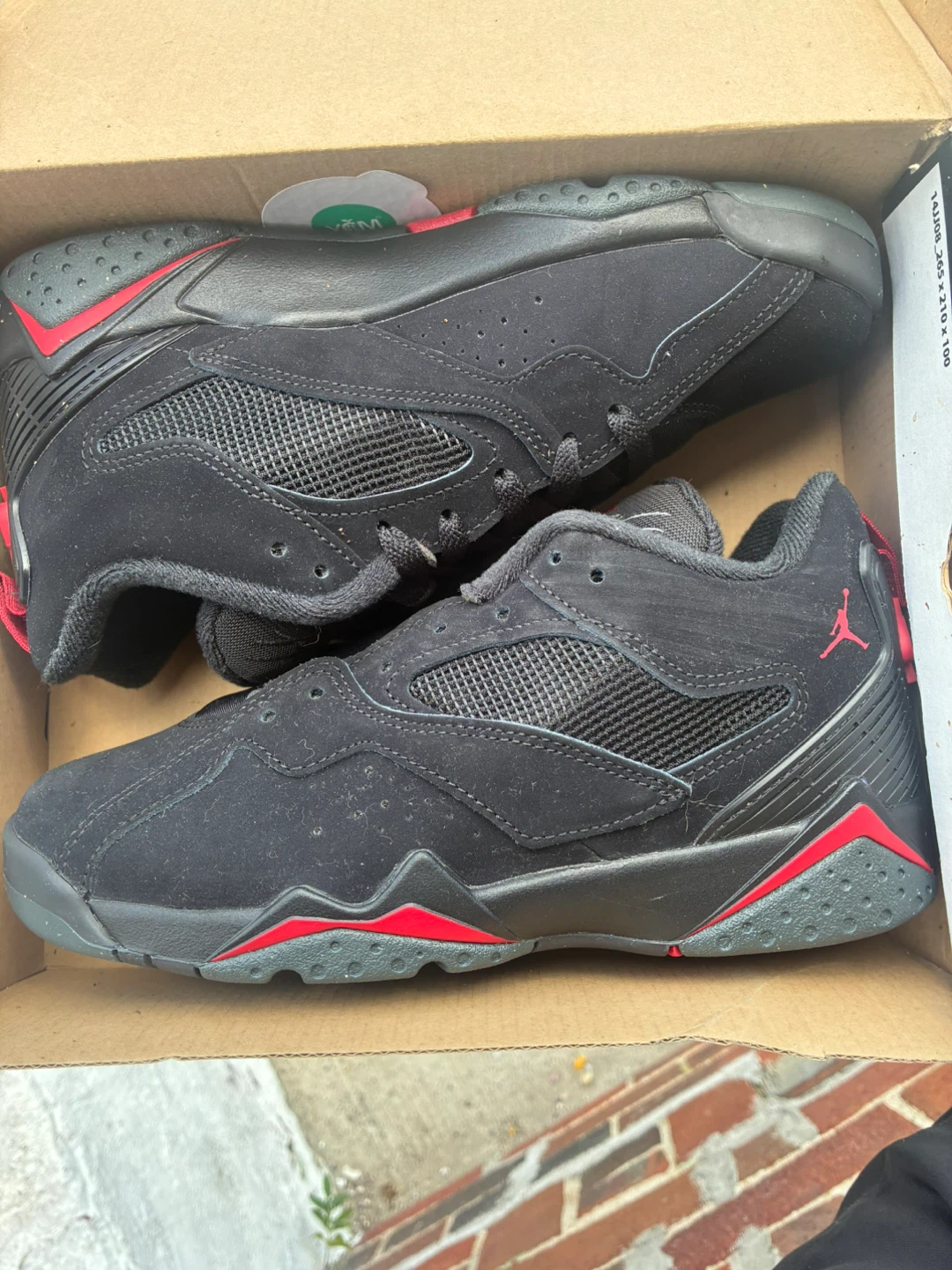 Air Jordan 7 Retro 'Black & Red' Youth Size 5Y - photo 5