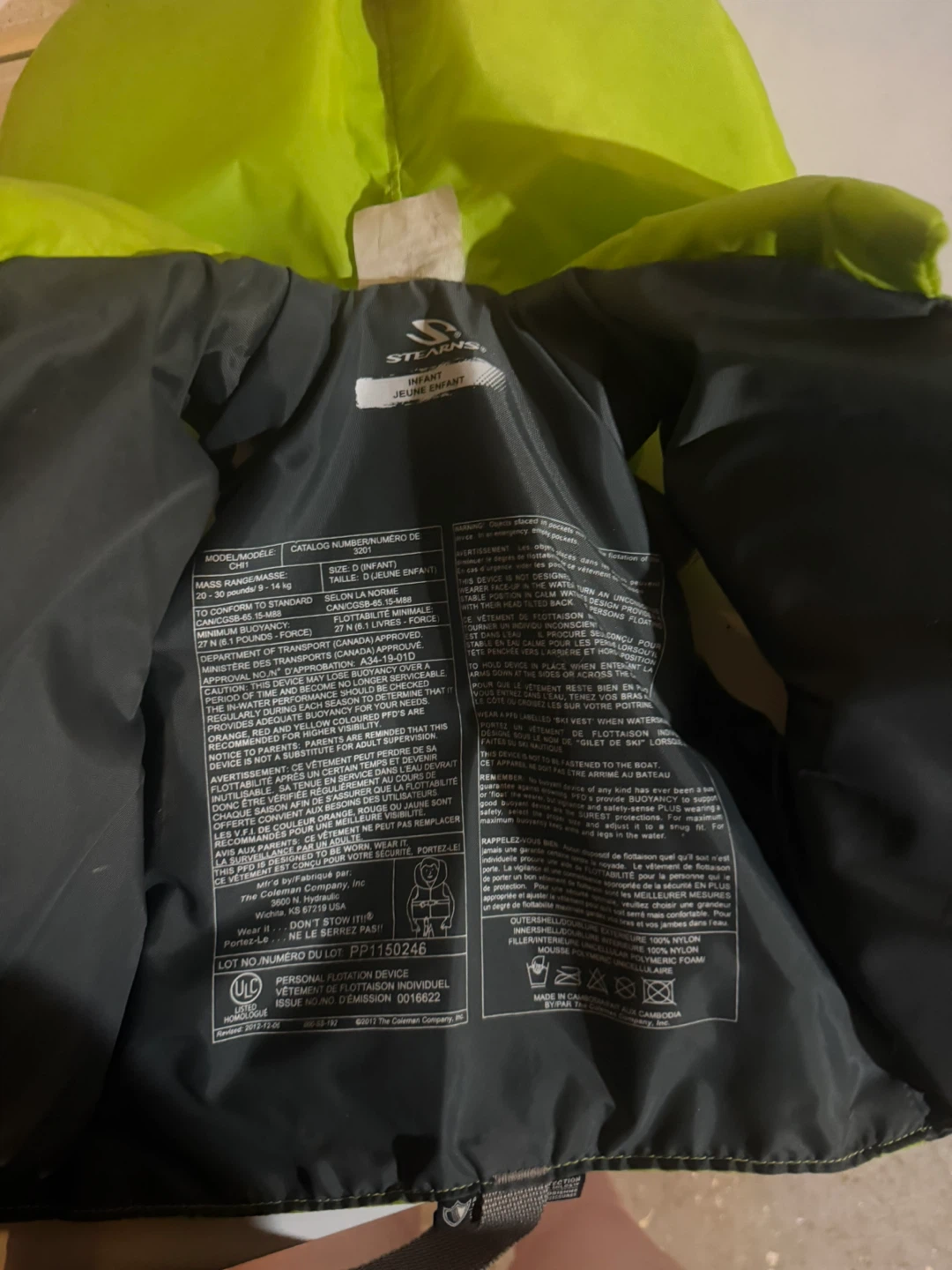 Stearns Infant Life Jacket - photo 2