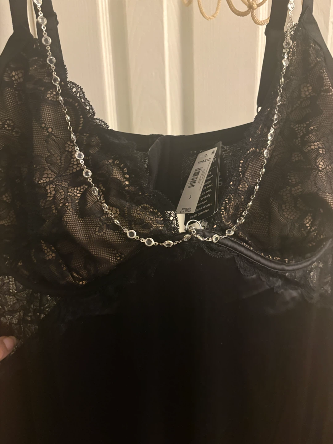 Torrid Black Lace Strappy Lingerie Maxi Dress - photo 3