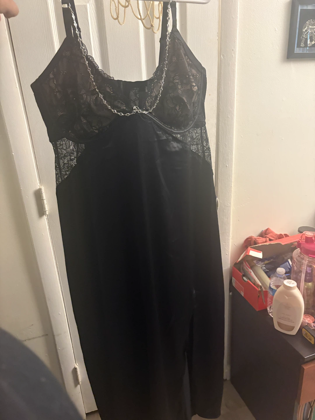 Torrid Black Lace Strappy Lingerie Maxi Dress - photo 4