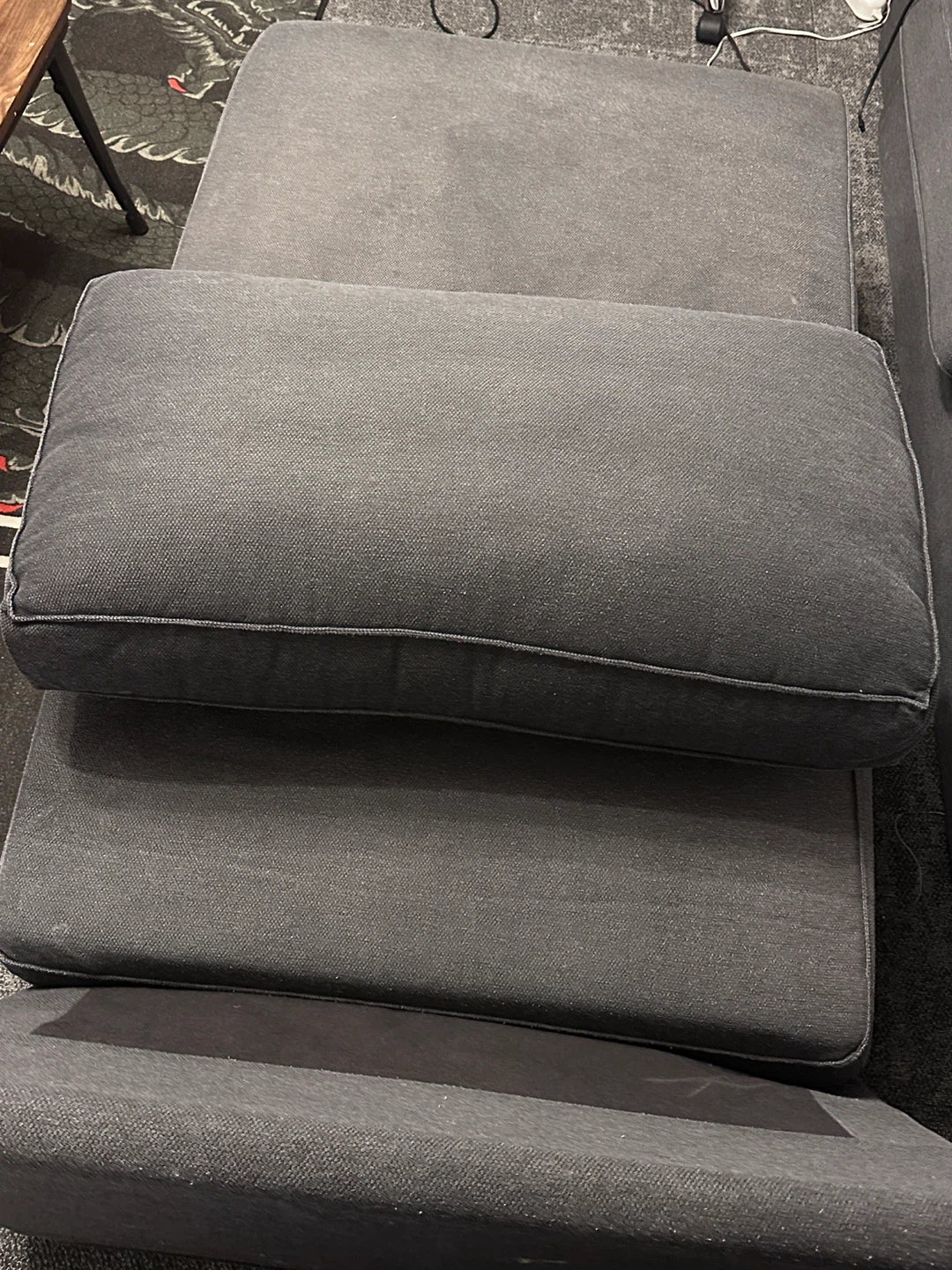 Gray Chaise Lounge Cushion Set 3x6ft - photo 2