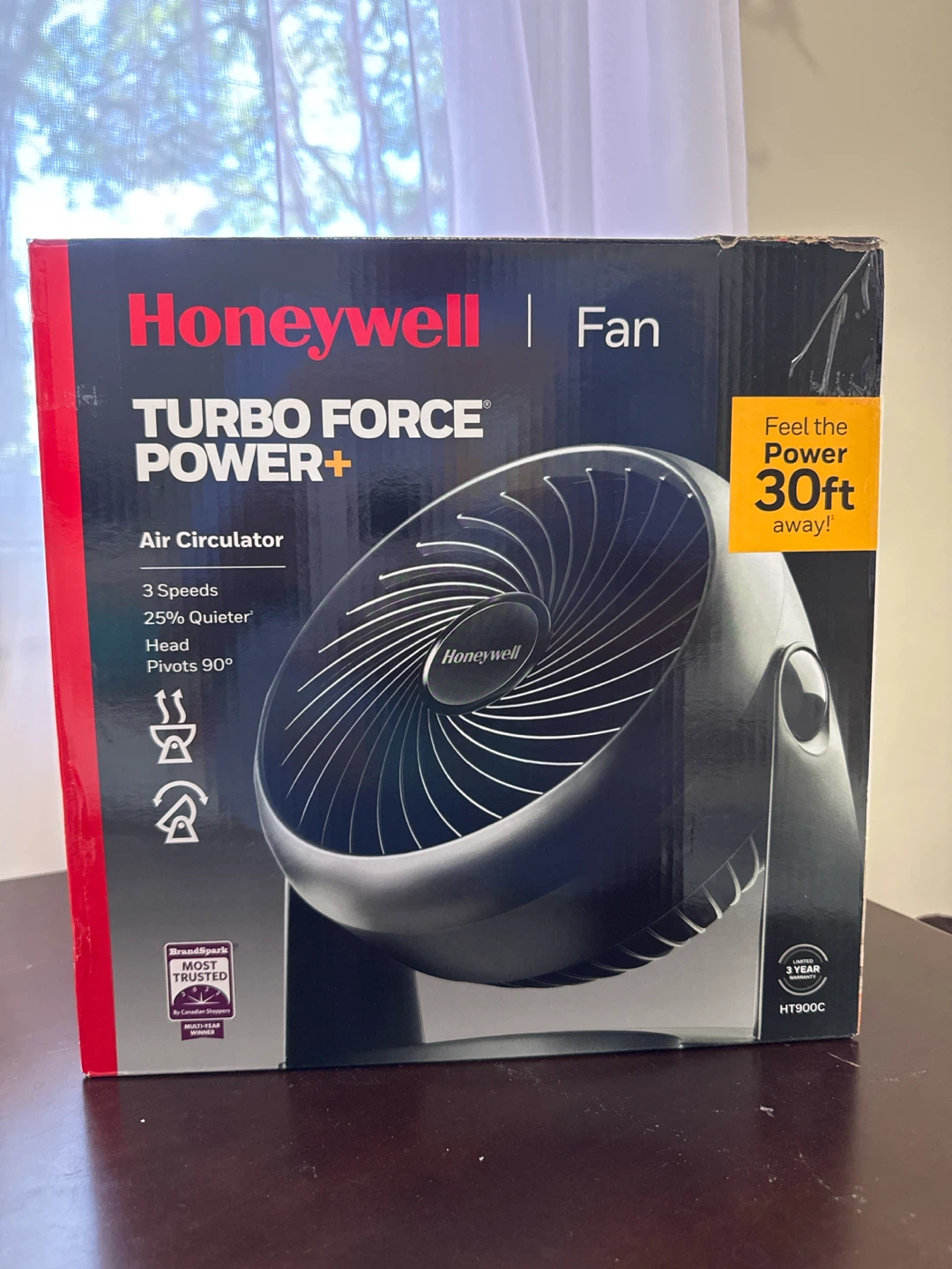 Honeywell Turbo Force Power+ Air Circulator Fan HT900C