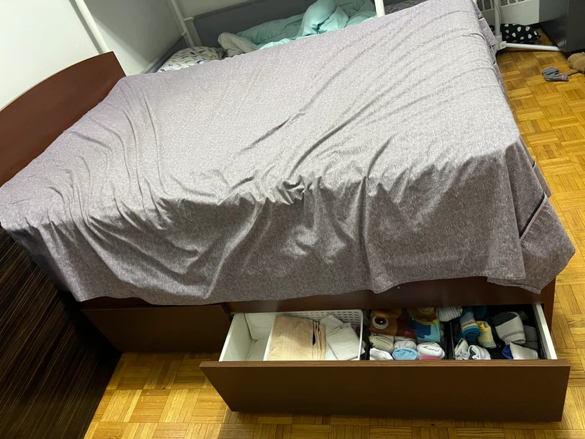 Ikea Malm Double/Full Bed Frame with Drawers - photo 2