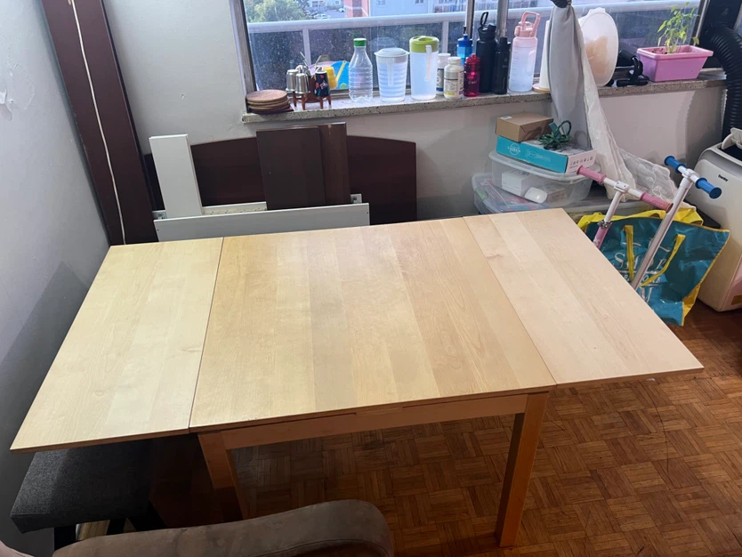 Extendable Dining Table with 2 Dining Benches - photo 2