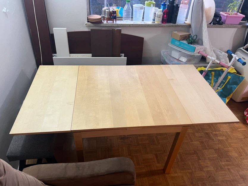Extendable Dining Table with 2 Dining Benches - photo 3