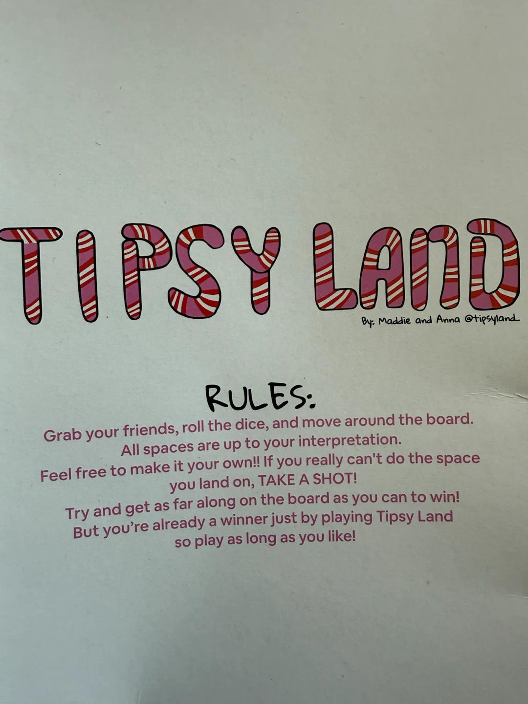 Tipsy Land Party Game - photo 2
