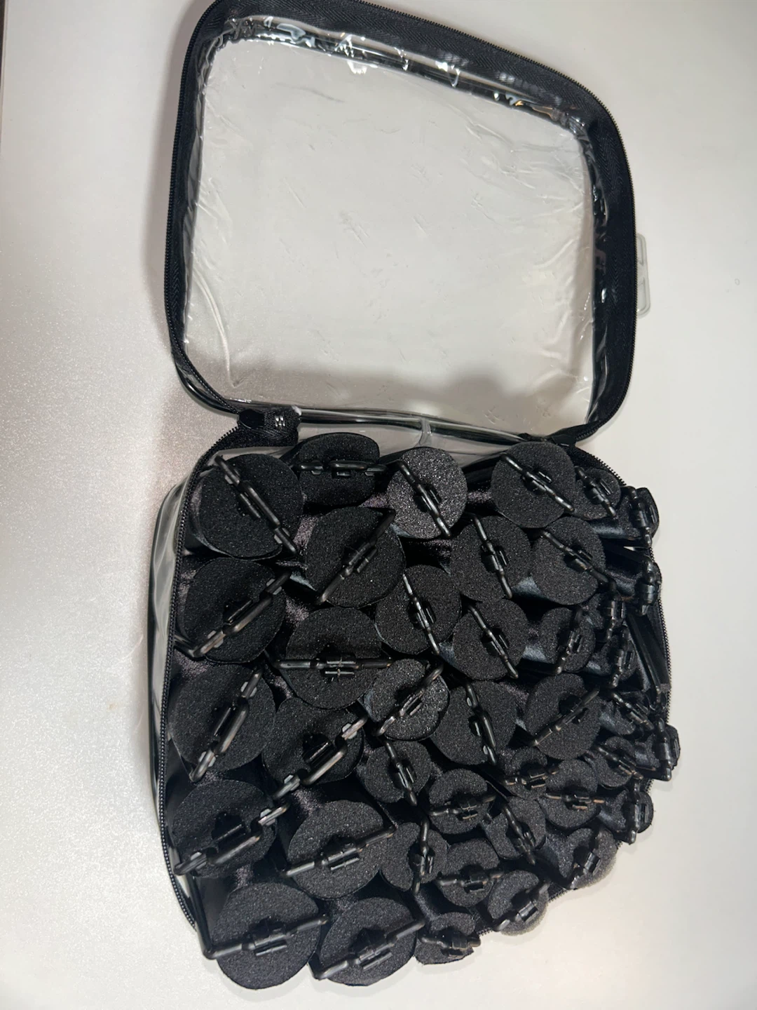 Black Foam Hair Rollers Set with Travel Bag - photo 2