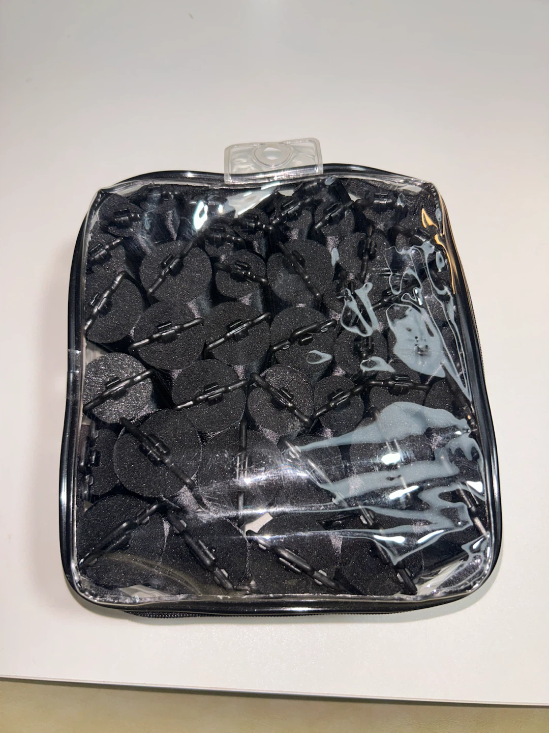 Black Foam Hair Rollers Set with Travel Bag - photo 3