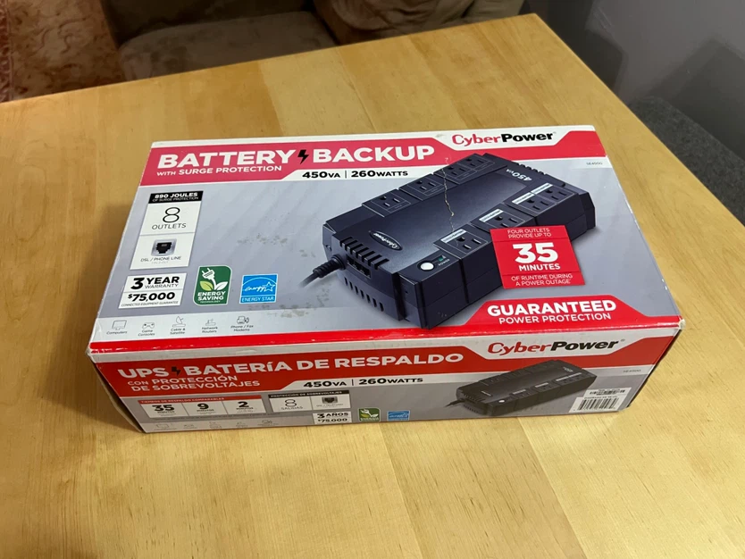 CyberPower Battery Backup with Surge Protection
