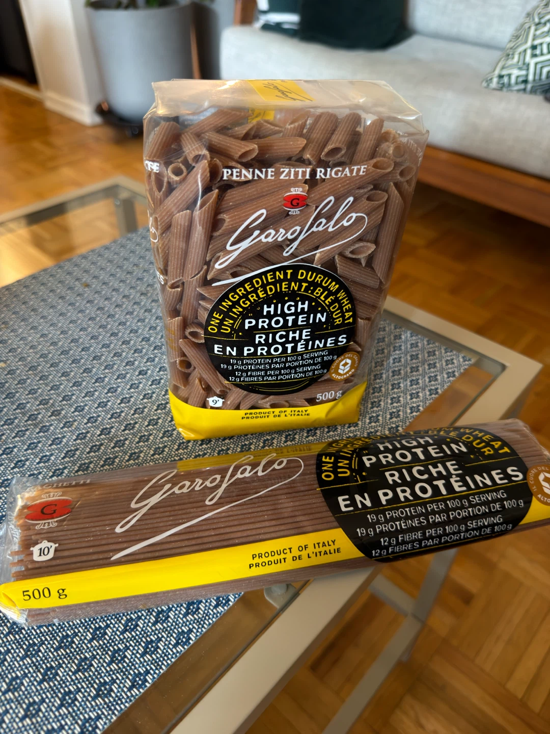 Garofalo High Protein Penne Ziti Rigata & Spaghetti (1kg total)