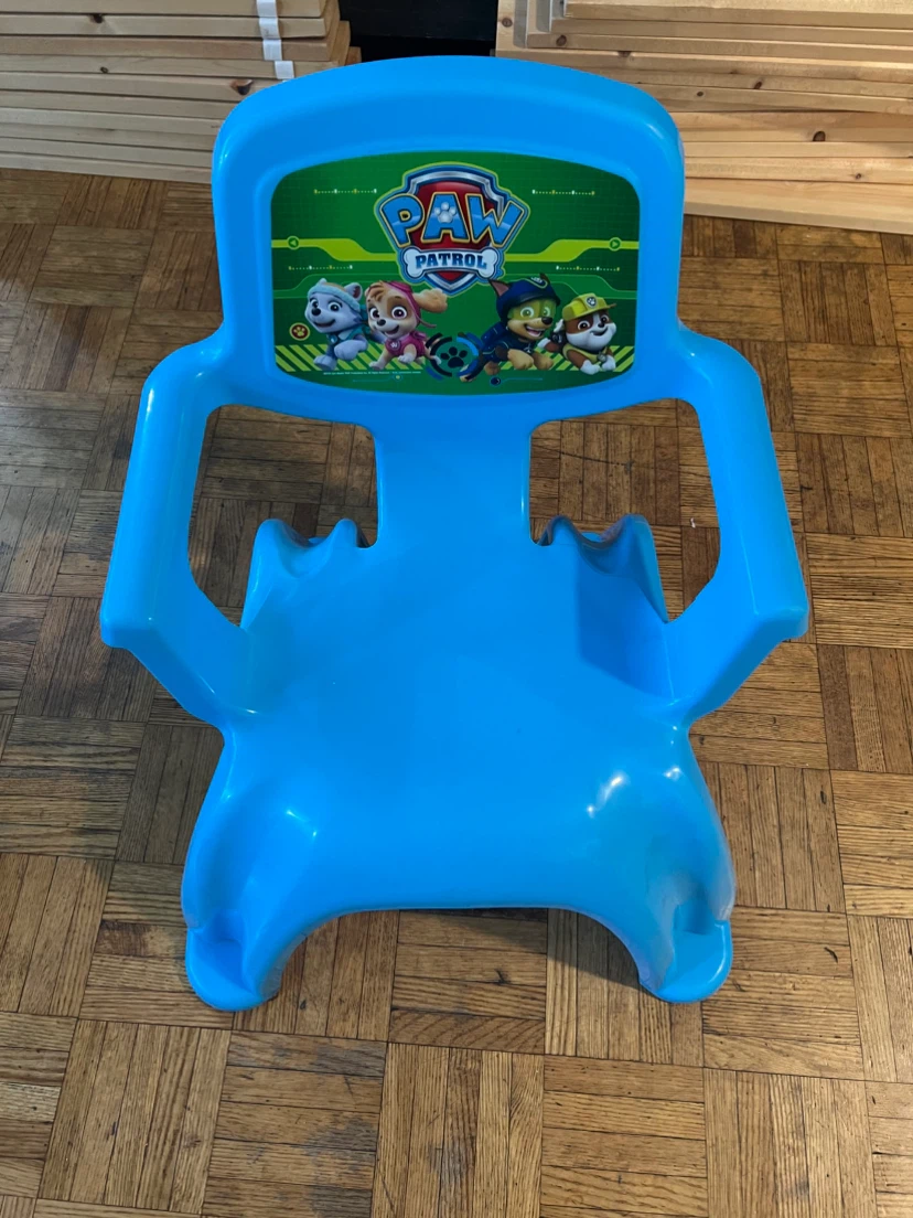 Paw Patrol Kids Blue Plastic Chair