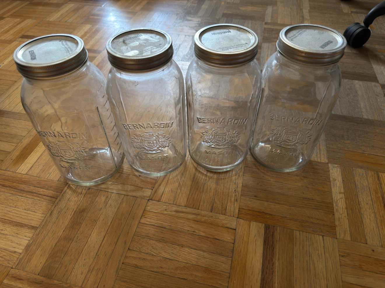 4 Bernardin Mason Jars