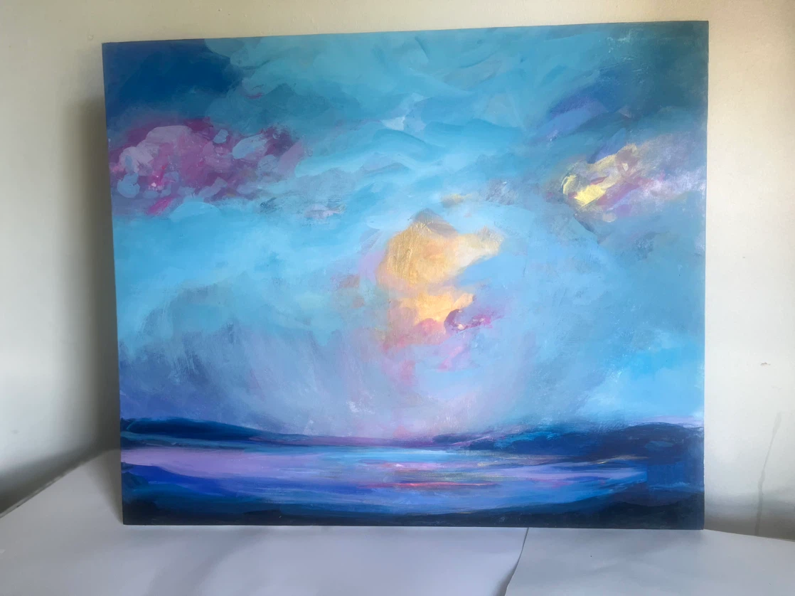 Abstract Landscape Painting 20x24” - photo 3