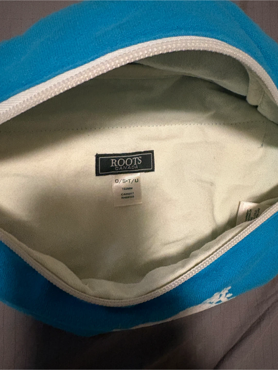 Roots Blue Cotton Poly Fanny Pack Waist Bag Pouch - photo 2
