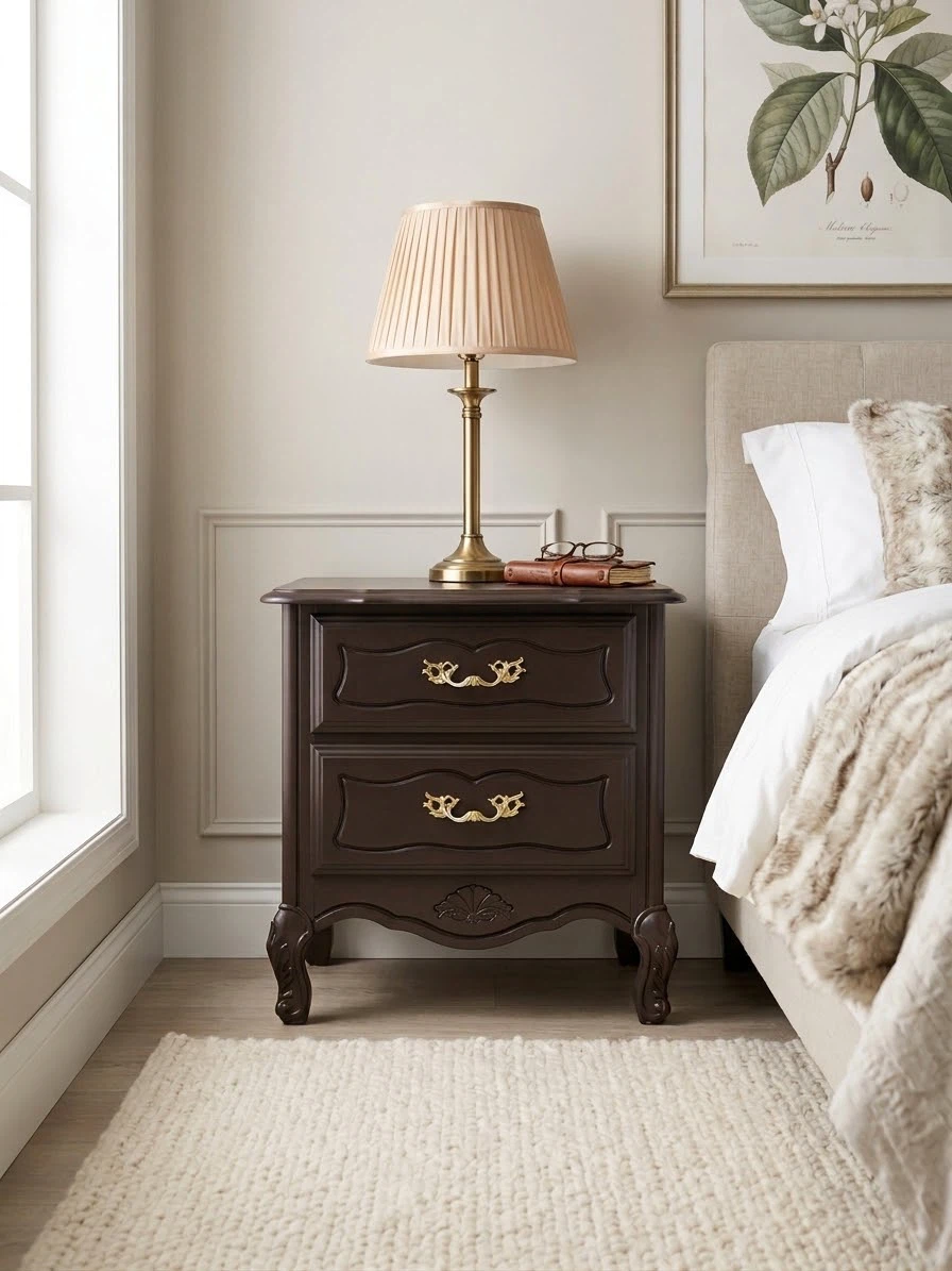 Dark Brown Nightstand