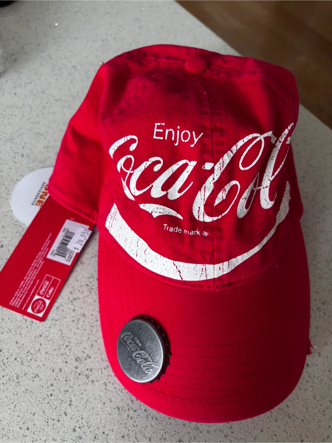 Coca-Cola Red Hat with Bottle Opener - Adjustable